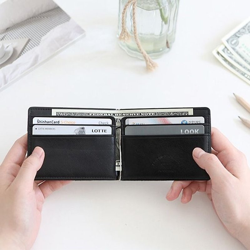Funnymade Adult Banknote Ticket Card Holder - Noble Black, FNM35260 - Wallets - Faux Leather Black