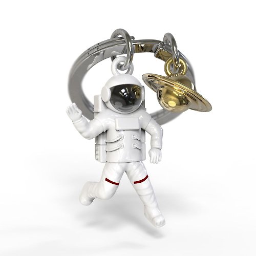 Metalmorphose 台灣經銷 【Metalmorphose】MTM白色太空人鑰匙圈 星球吊飾/太空/禮品