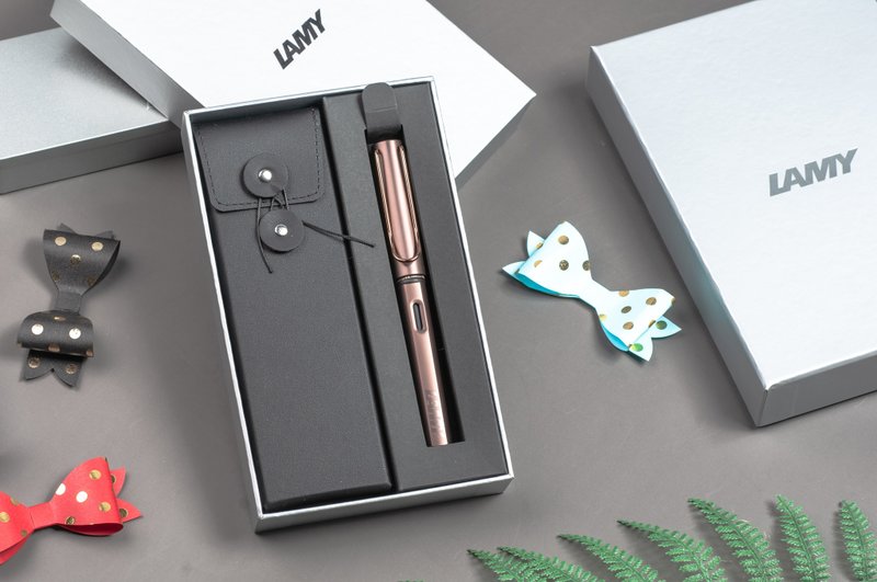 LAMY 筆款 黑線圈筆袋禮盒 / Lx 奢華系列 - 多彩選 - 鋼筆 - 鋁合金 多色