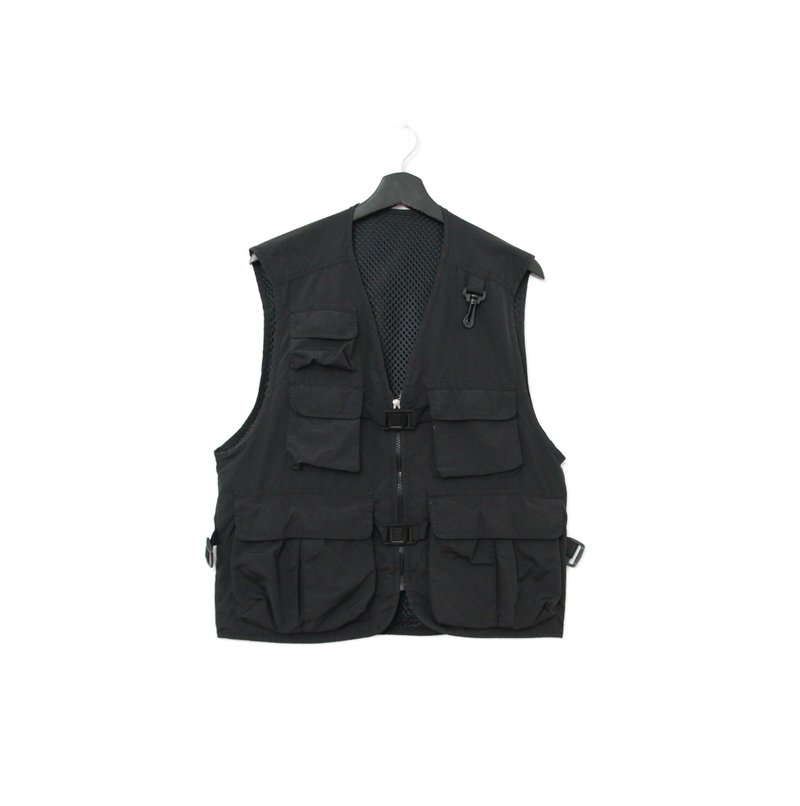 Back to Green-經典釣魚背心 網格 多口袋v-13/vintage vest - 男背心 - 棉．麻 