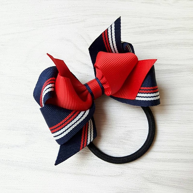 Classic College Wind Bow Tie / Navy - Hair Accessories - Other Materials Blue
