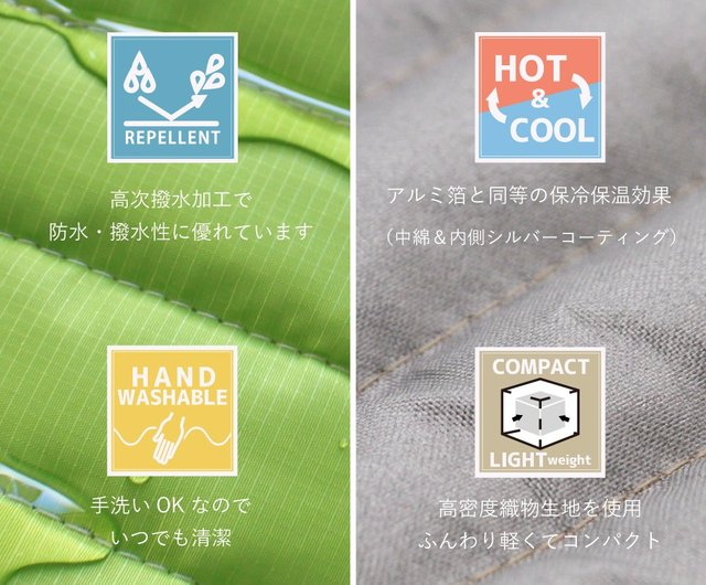 Ecorip 保冷おりがみポーチ 保冷 保温 軽量 撥水 丸洗い可能