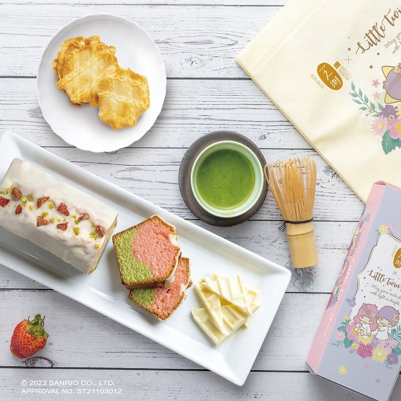 【KiKiLaLa Collaboration】Flower Dreamland Gift Box - Cake & Desserts - Fresh Ingredients Pink