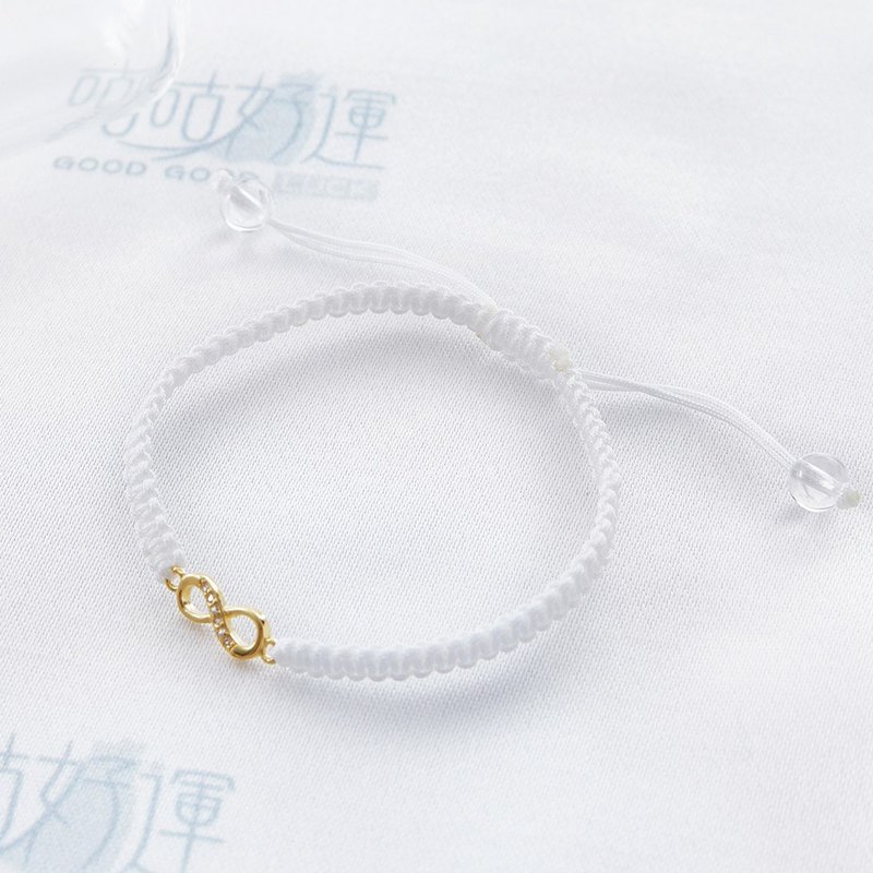 Forever Luck 14K Gold Bracelet -(Consecration included)  Exorcise/ Good Luck - สร้อยข้อมือ - คริสตัล สีใส