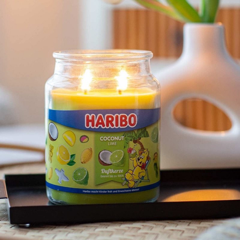 HARIBO CANDLE 香氛蠟燭 - 椰子萊姆 - 香氛蠟燭/燭台 - 玻璃 紫色