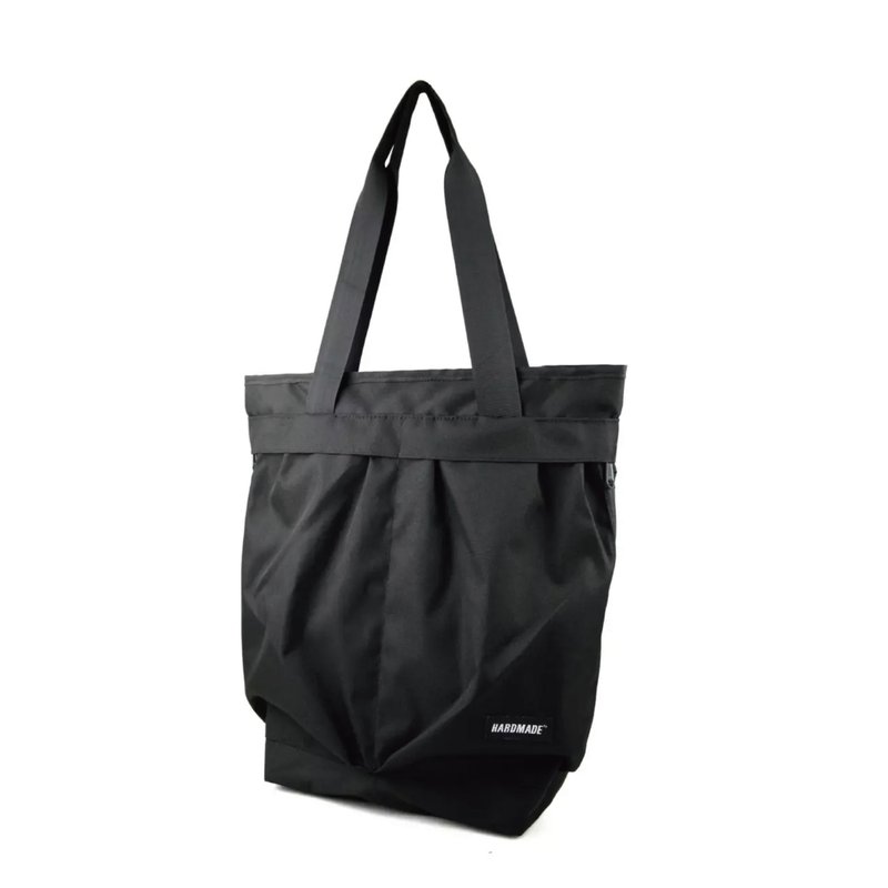 簡約 通勤 機能 防水 大容量 手提 單肩斜跨 環保托特包 - 側背包/斜背包 - 尼龍 黑色