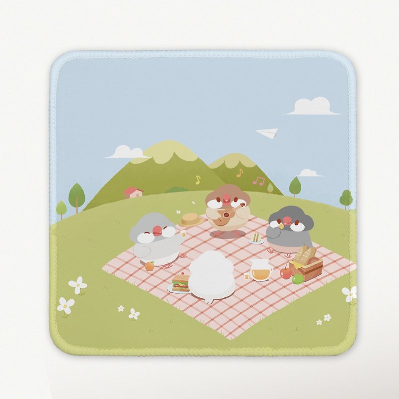 [Nan Cha Fumintori Original Design] Fumintori Picnic Time_Square Mouse Pad - Other - Other Materials 