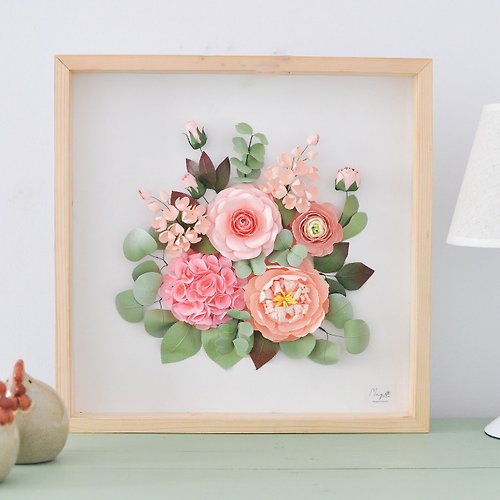 MayArts The Valley Of Love - Paper Flowers Art for Wall Decor, Home Decor