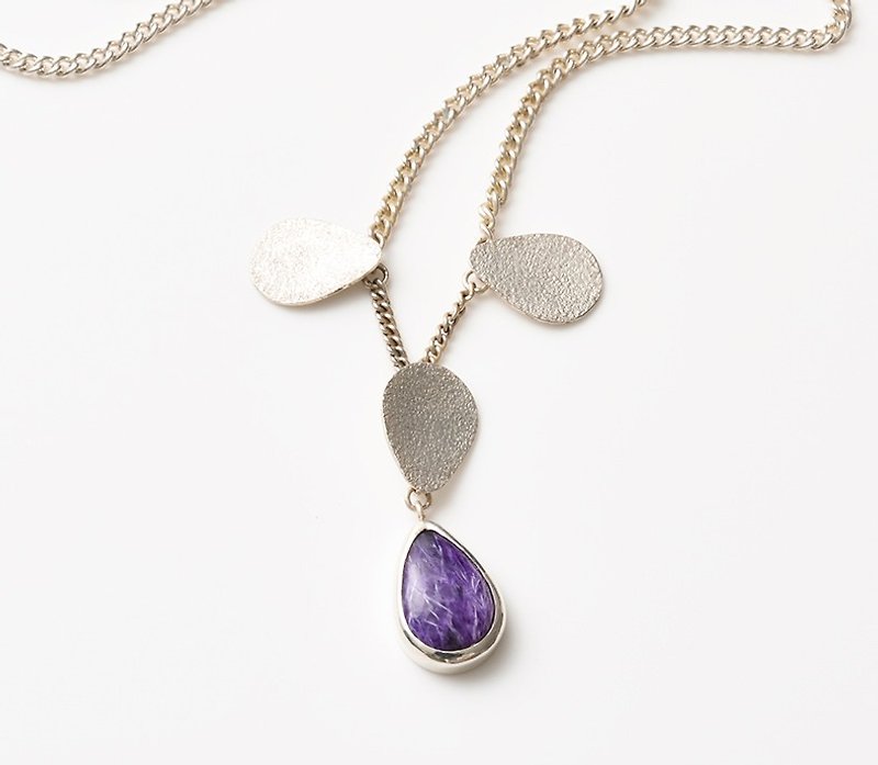 CN30 (charoite) - Necklaces - Other Metals Purple
