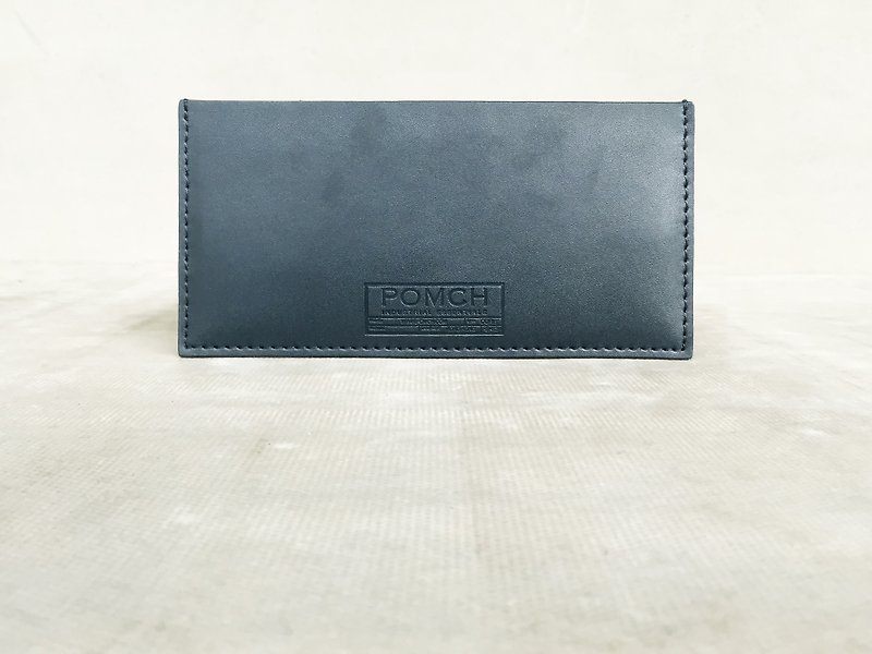 POMCH—Long Wallet - กระเป๋าสตางค์ - หนังแท้ สีน้ำเงิน