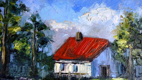 油絵 絵画 【田舎風景】 油絵 絵画 【田舎風景】 | HIROSHI1990