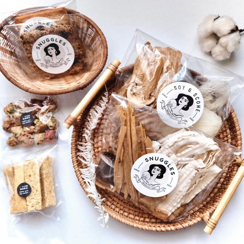 【防疫紓壓戰備糧食】非邪惡小零食・唰嘴乾拌麵組 - 含日曬豆皮 - 零食/點心 - 其他材質 