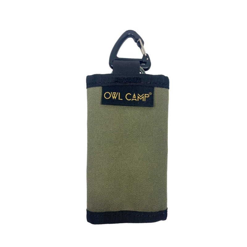 【OWL CAMP】軍綠色鑰匙包 - 零錢包/小錢包 - 其他材質 黑色