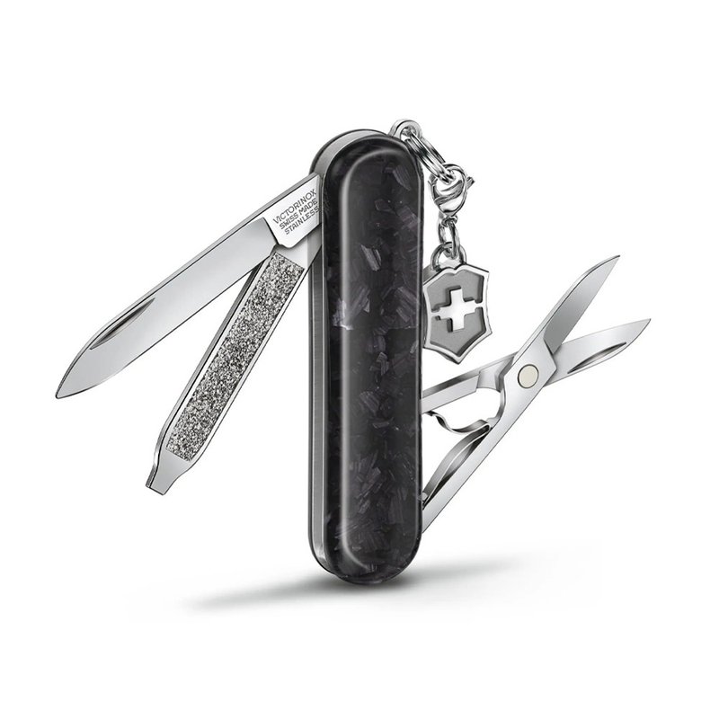 VICTORINOX 瑞士維氏 Classic Brilliant 58mm 碳纖維 0.6221.90 - 露營用品 - 碳纖維 黑色
