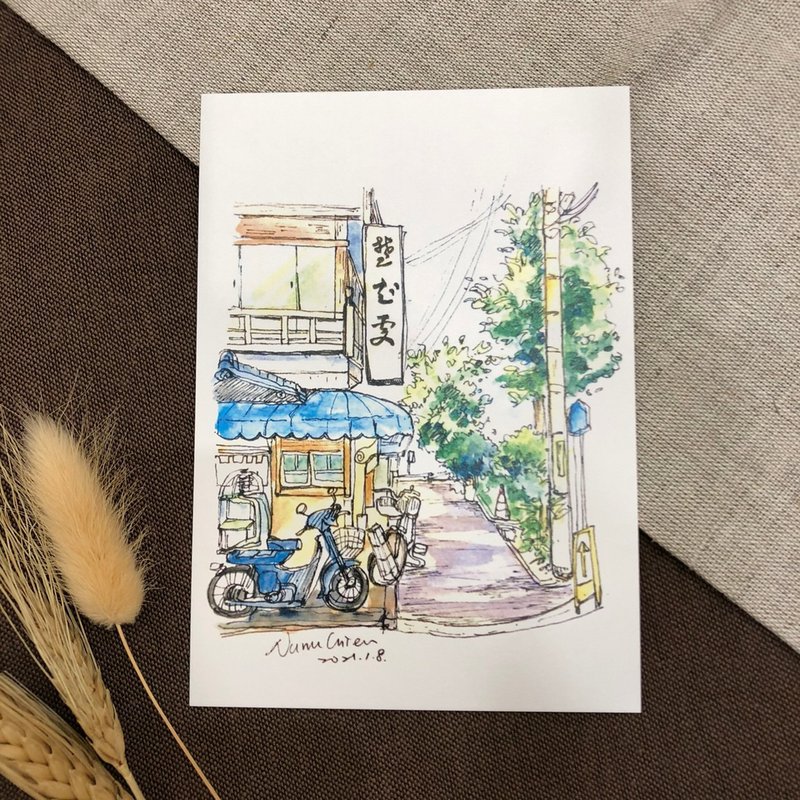 日本巷弄/明信片 - 卡片/明信片 - 紙 多色