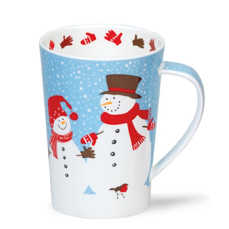 Snowy mugs - snowman - แก้วมัค/แก้วกาแฟ - เครื่องลายคราม สีน้ำเงิน