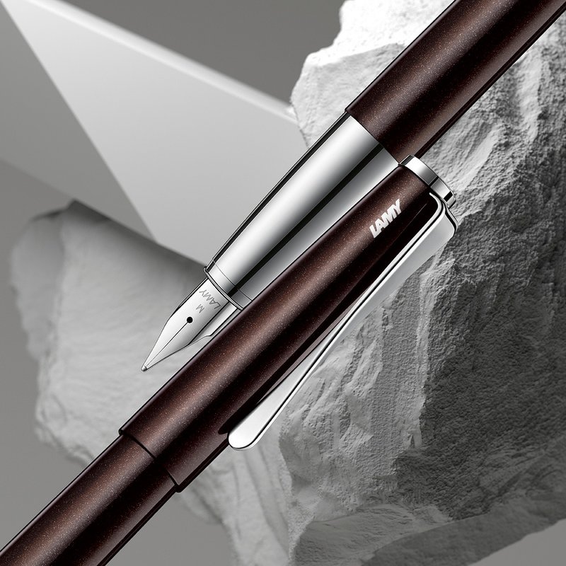 LAMY 鋼筆+筆袋禮盒 / studio 系列  - 咖啡 - 鋼筆 - 鋁合金 咖啡色