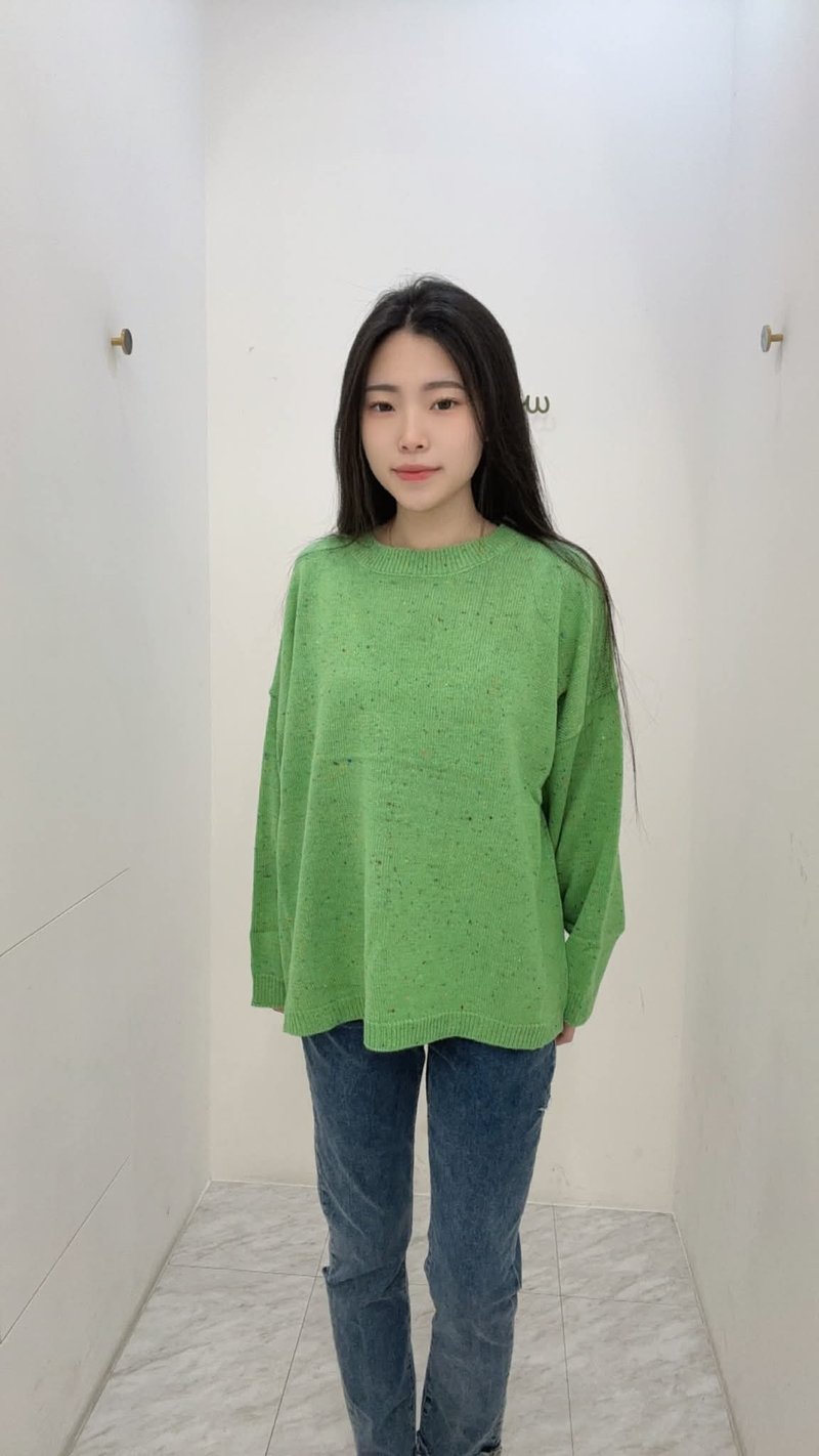 VENUSMIT素面彩點上衣 - 女毛衣/針織衫 - 其他材質 