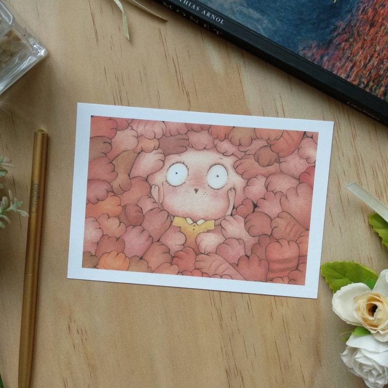 Cute illustration Post Card Potato Doggy Pressure - Cards & Postcards - Paper Orange