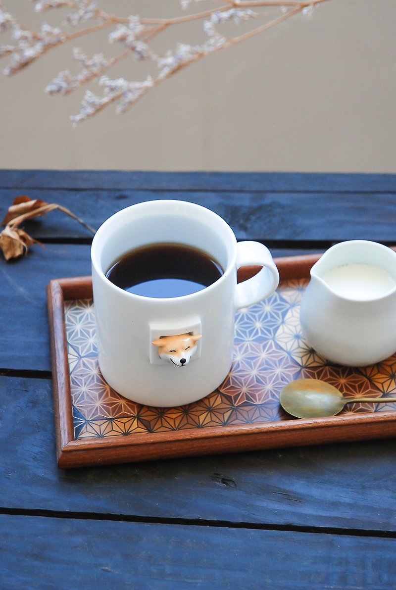 Sanshuan Pottery Club | Original Design Kadong Sanchai Net Red Goudou Taro Mug Coffee Cup Custom Gift - แก้ว - เครื่องลายคราม 