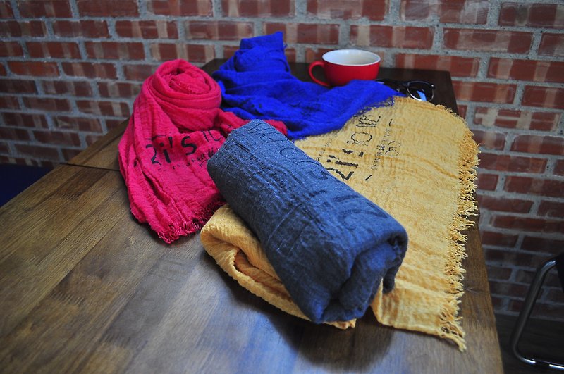 2i's thin scarf / shawl - ผ้าพันคอ - ผ้าฝ้าย/ผ้าลินิน หลากหลายสี