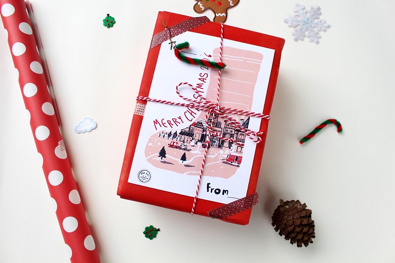 特別なクリスマスBOXギフト2 - 木工/竹細工/ペーパークラフト - 紙 レッド