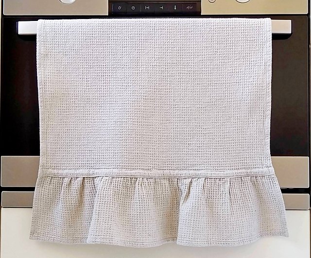 Organic dish towels, Tea towel with hanging loop, Kitchen towel