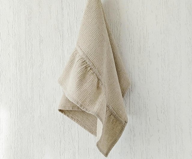 Organic dish towels, Tea towel with hanging loop, Kitchen towel