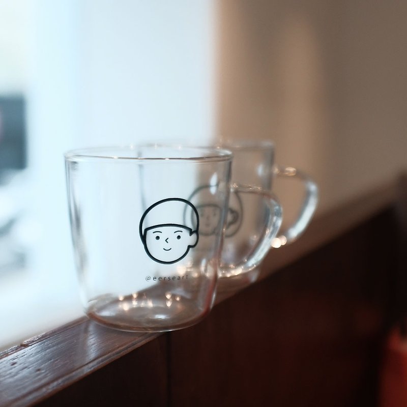 【24H出貨台灣免運】單層把手 清透玻璃杯一對 - Cups - Glass 