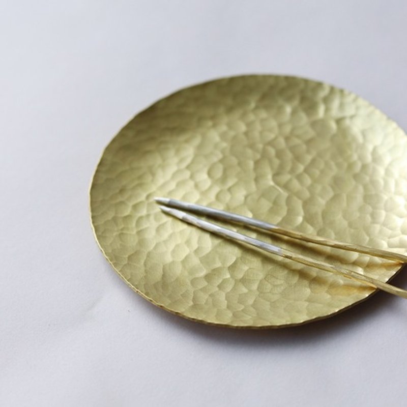 おつまみセット　真鍮皿と真鍮ピック - 小皿 - 銅・真鍮 ゴールド