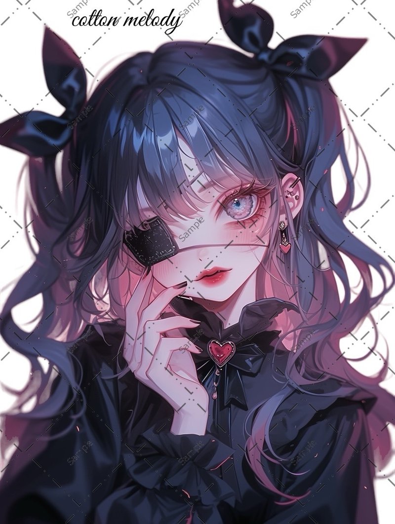 original sticker no.1573 人物ステッカー オリジナルステッカー 人物ステッカー 女の子ステッカー オリジナル人物ステッカー - 貼紙 - 紙 