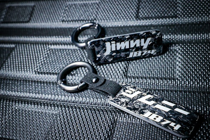 ジムニーJB74カーボンファイバーキーリング - ガジェット - カーボンファイバー 