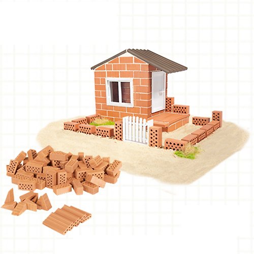 Rikunori Toys 瑞克腦力 【德國teifoc】DIY益智磚塊建築玩具 夏季別墅 - TEI4500