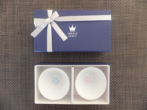 sweetscraft 櫻花圖案陶瓷杯子 (矮杯) 2入禮盒組 顏色可自選