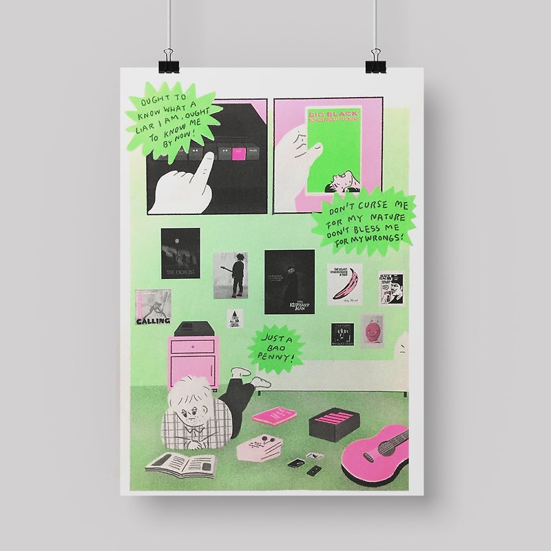 A TRIP TO ASYLUM-Series riso posters-J - โปสเตอร์ - กระดาษ 