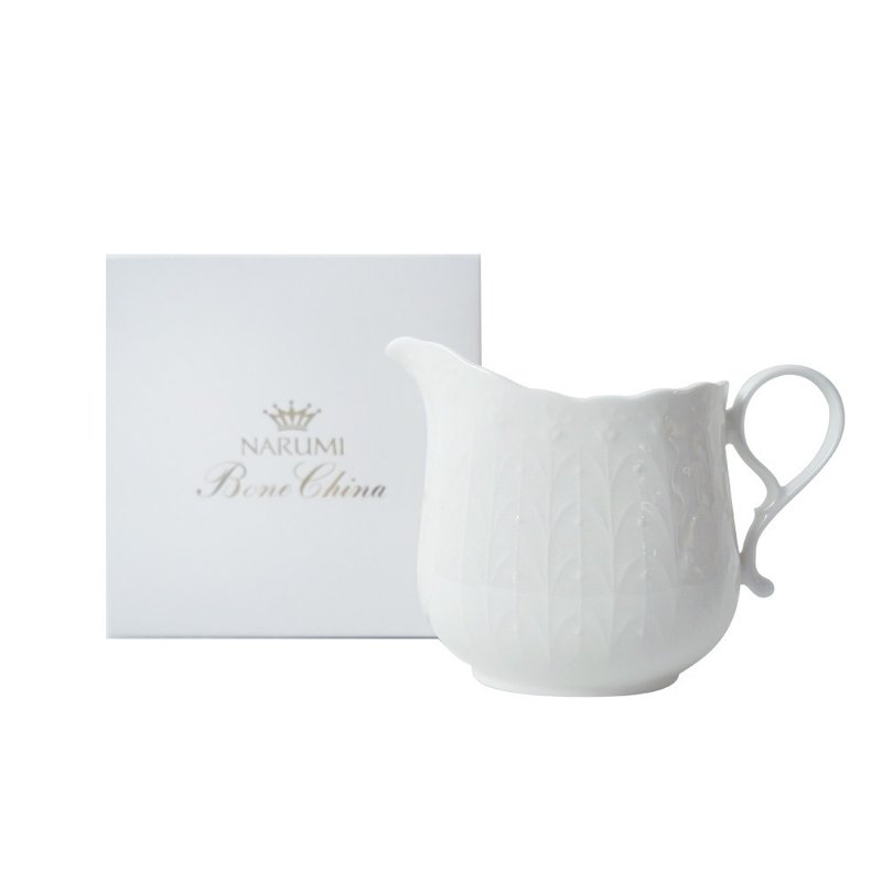 Silky White Silk Road Bone China Milk Jar (260ml) - ขวดใส่เครื่องปรุง - เครื่องลายคราม ขาว