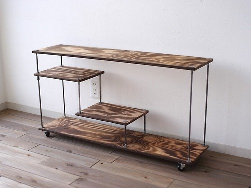 ikoku wood iron shelf 470*910*225