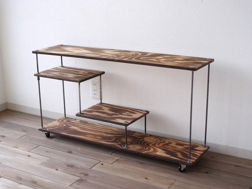 wood iron shelf 470*910*225