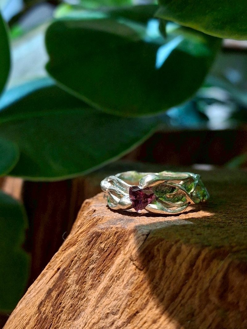 【純銀手作】蔓蔓戒指 - 戒指 - 純銀 多色