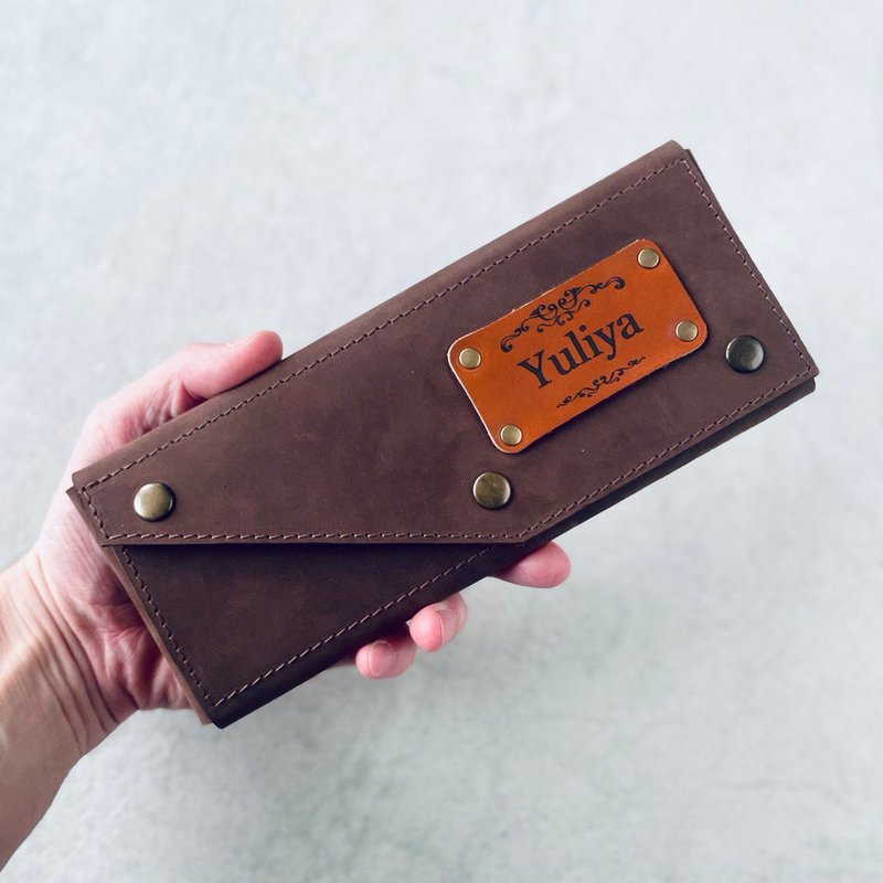 Personalized leather barber case, Barber Tool Kit, hairdressers kits - 化妝包/收納袋 - 真皮 多色
