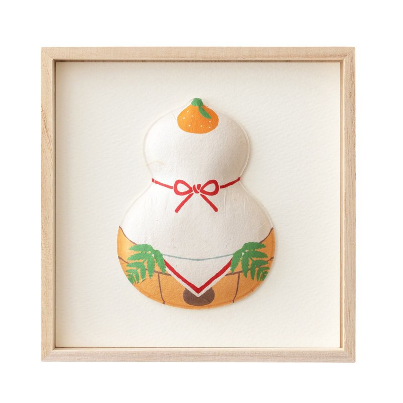 Washi Wall Decoration - Fukura, New Year Series, 1 type of  Kagami mochi - Wall Décor - Paper 