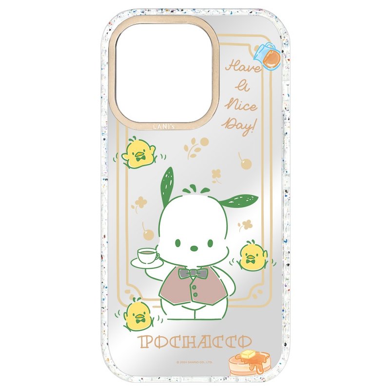 帕恰狗 鏡面陽光咖啡廳 磁吸透彩框 iPhone 16 15 14 13 Pro Max - 手機殼/手機套 - 環保材質 銀色