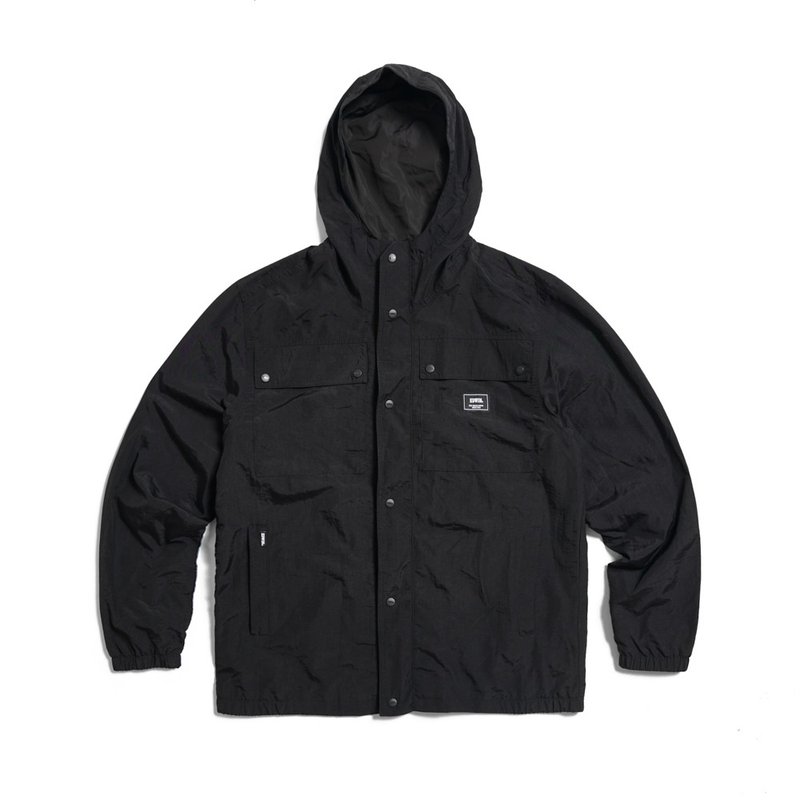 EDWIN Men's Urban Explorer Jacket (black) #Jacket - เสื้อโค้ทผู้ชาย - เส้นใยสังเคราะห์ สีดำ