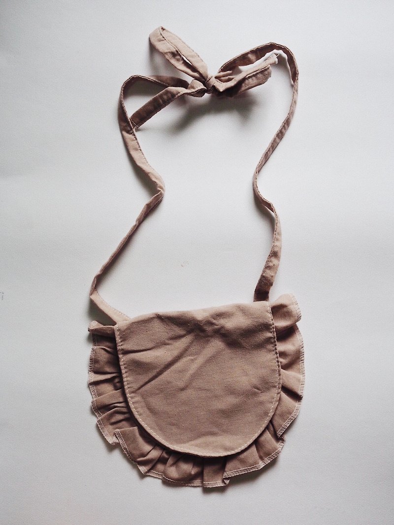 TOBU BAG (burl wood) - กระเป๋าถือ - ผ้าฝ้าย/ผ้าลินิน สึชมพู