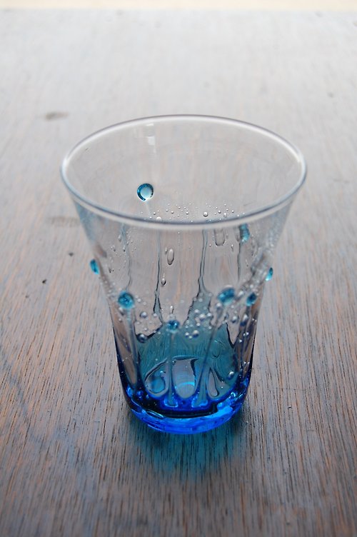 coba_luto glass labo 水滴玻璃杯 天空藍