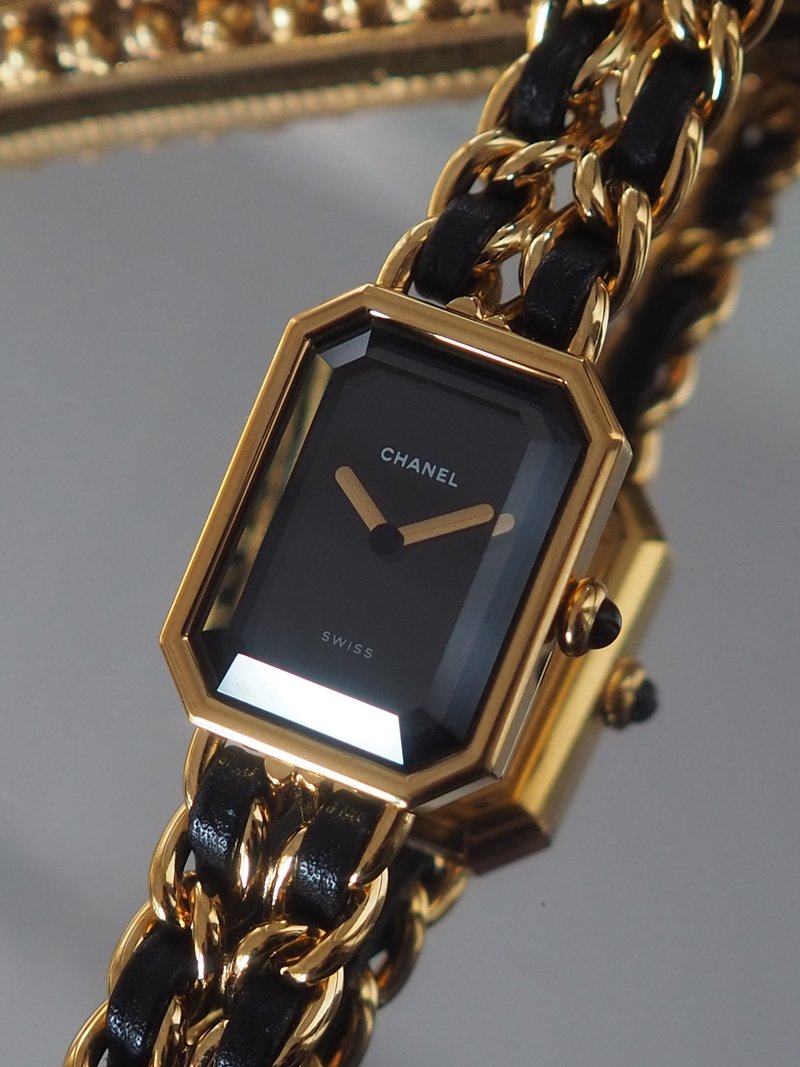 CHANEL シャネル プルミエール ウォッチ 腕時計 サイズM ゴールド ブラック ヴィンテージ - 女錶 - 不鏽鋼 金色