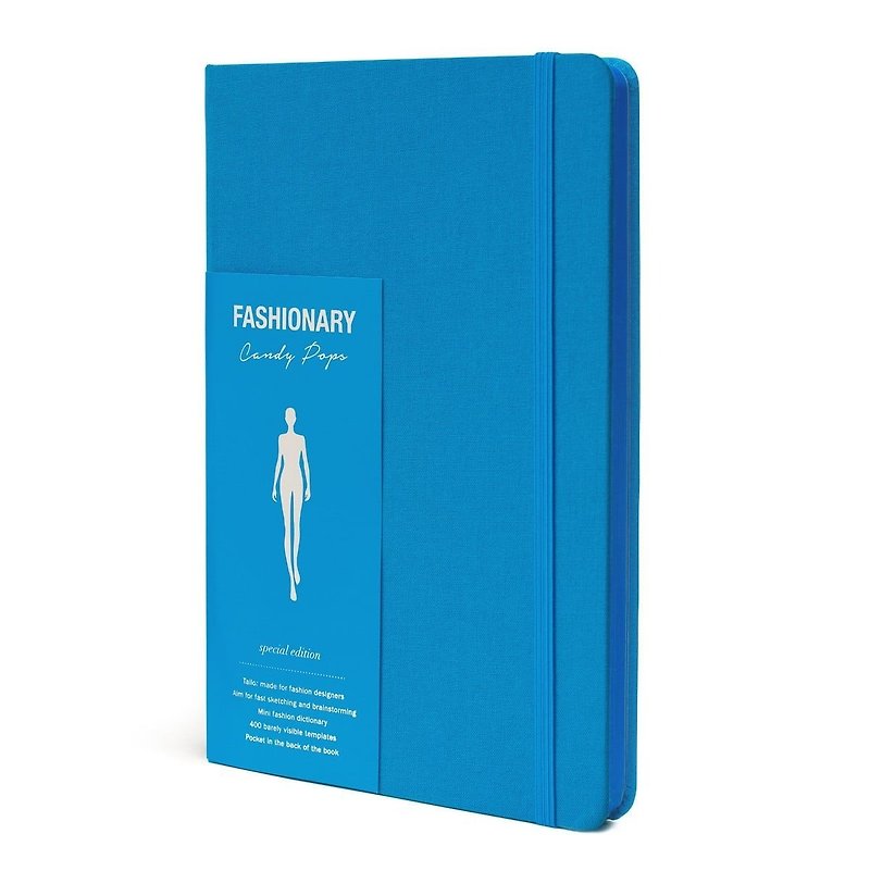 FASHIONARY hand-painted book/ female version/ A5/ blue - สมุดบันทึก/สมุดปฏิทิน - กระดาษ 
