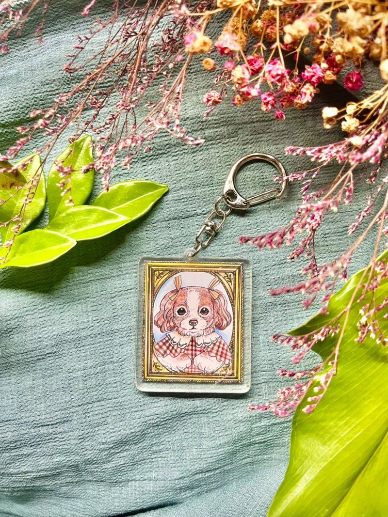 Small animal portrait 5cm Acrylic keychain - Keychains - Plastic 