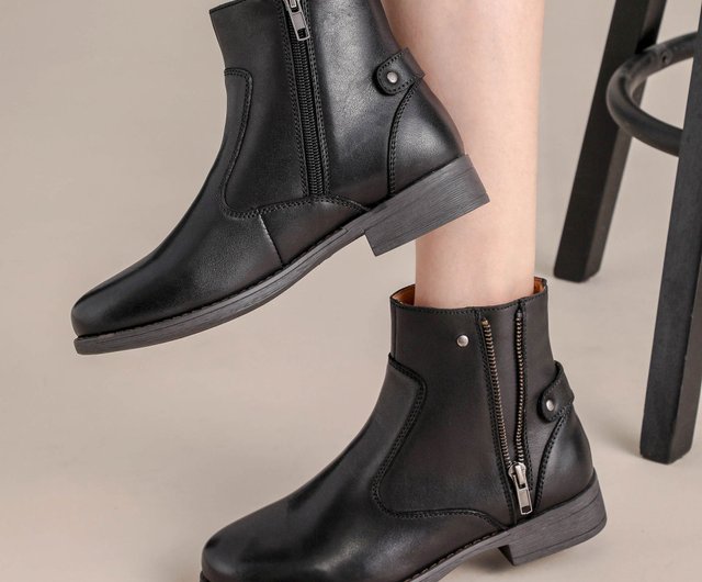 biker boots flat