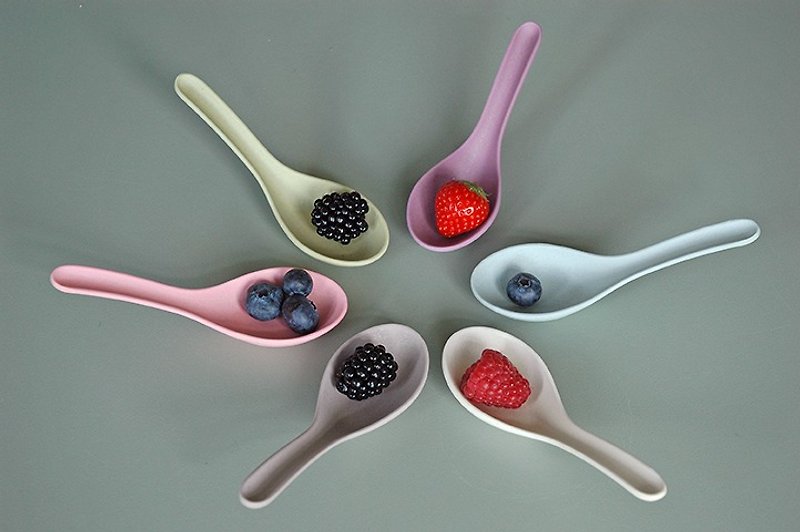 Zuperzozial - A-MUZE set/6 spoon - Cutlery & Flatware - Bamboo 